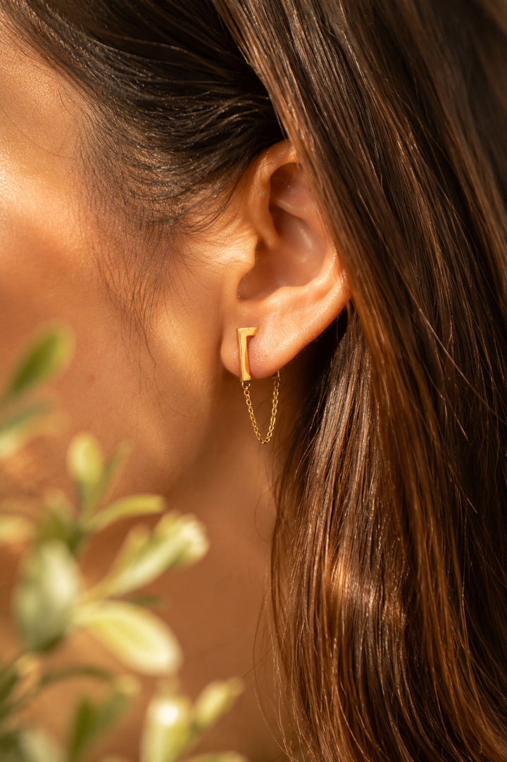 Swinger brass Earrings