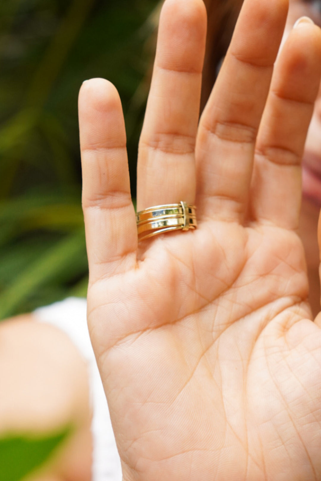 Moonstone stackable ring. Non adjustable. Size 5-8