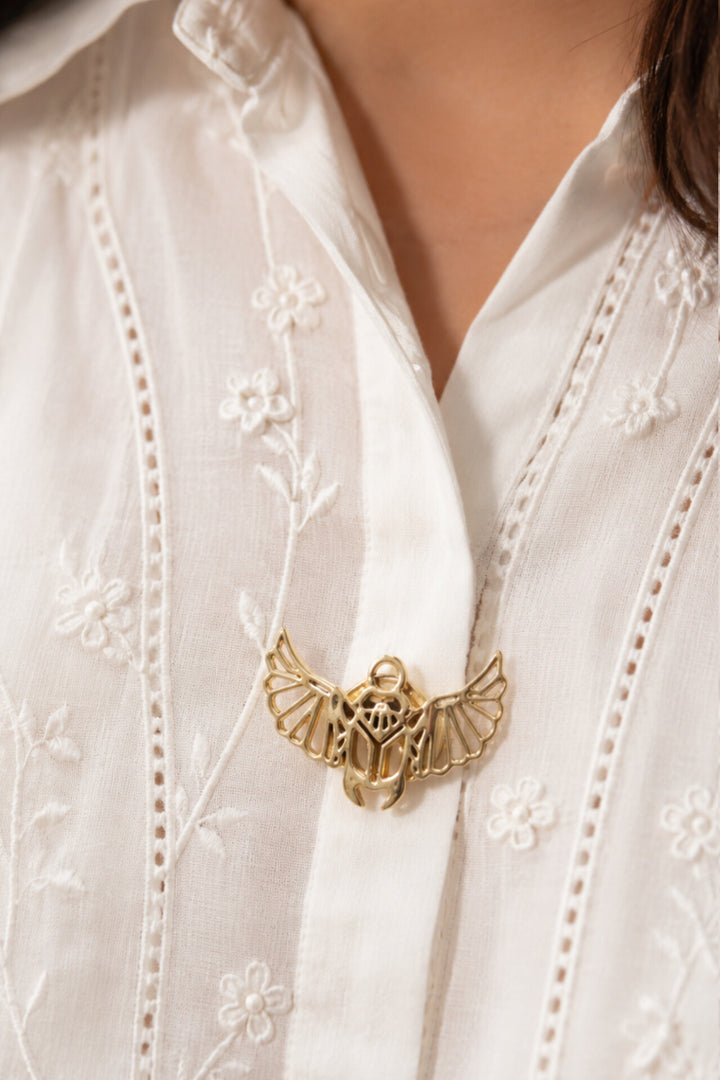 Mystic Beetle Button Holder