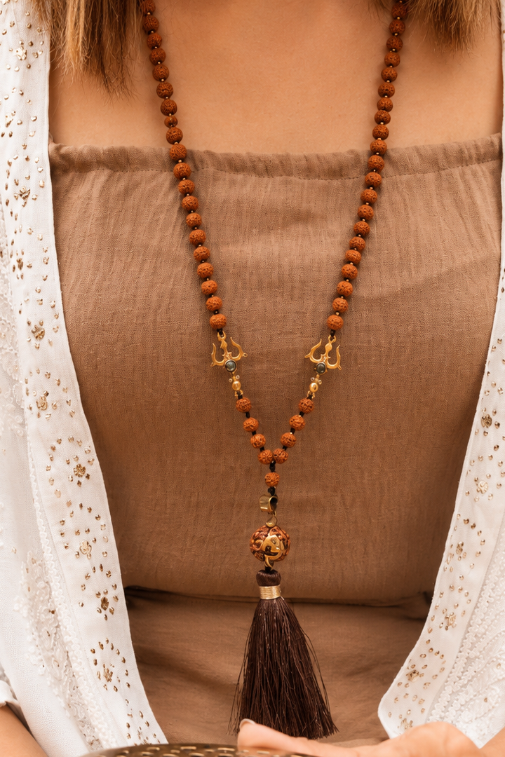 Om panchamukhi Rudraksh maala