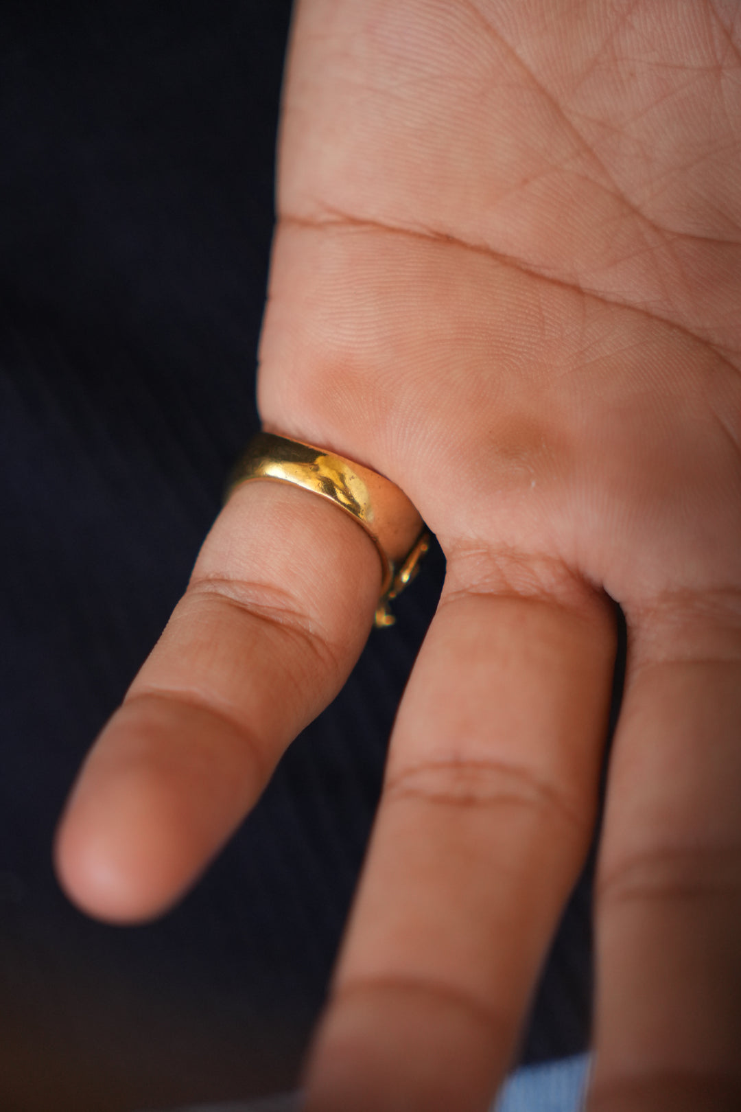 Gannu bappa ring. Non-adjustable. Size 7
