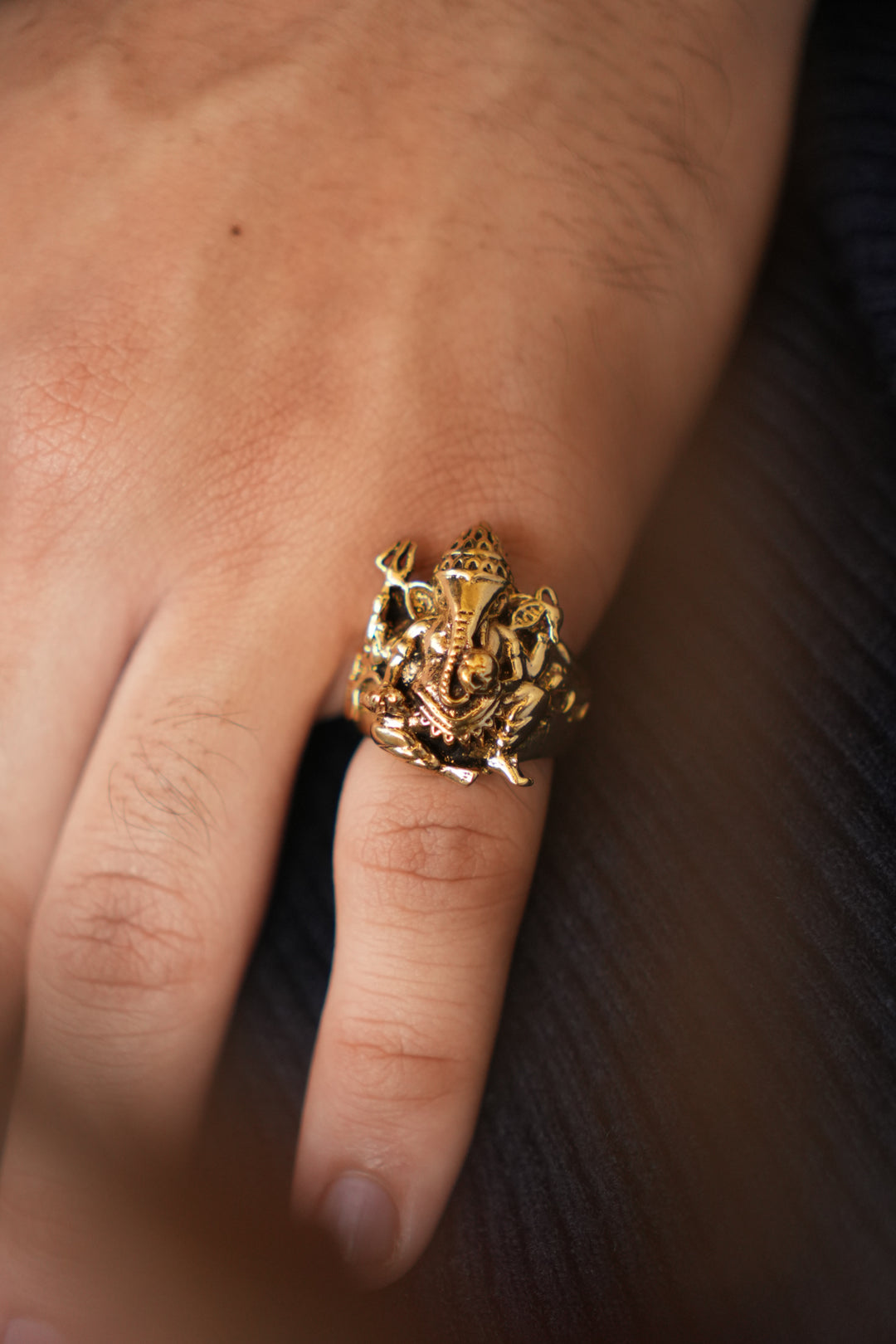 Gannu bappa ring. Non-adjustable. Size 7