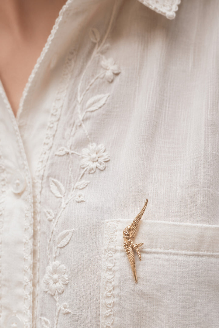 Celestial Bird Brooch pin