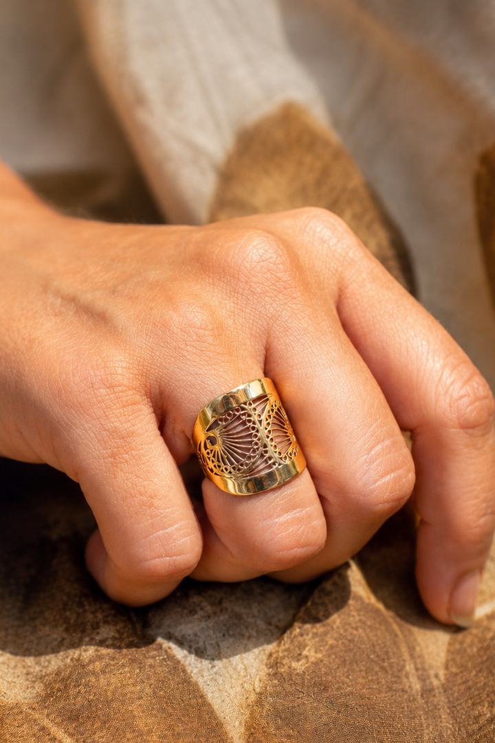 Autumn Ring. Size 6-8  Non-Adjustable