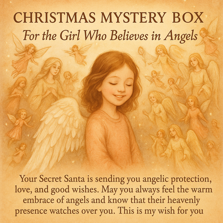 Christmas mystery box-for the girl who believes in Divine harmony: 3 pieces of jewellery + calming perfume oil + Artistic intention card