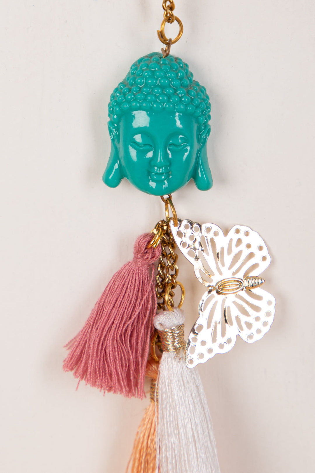 Pastel Tree Of Life + Buddha Tassel Keychain Combo