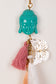 Pastel Tree Of Life + Buddha Tassel Keychain Combo