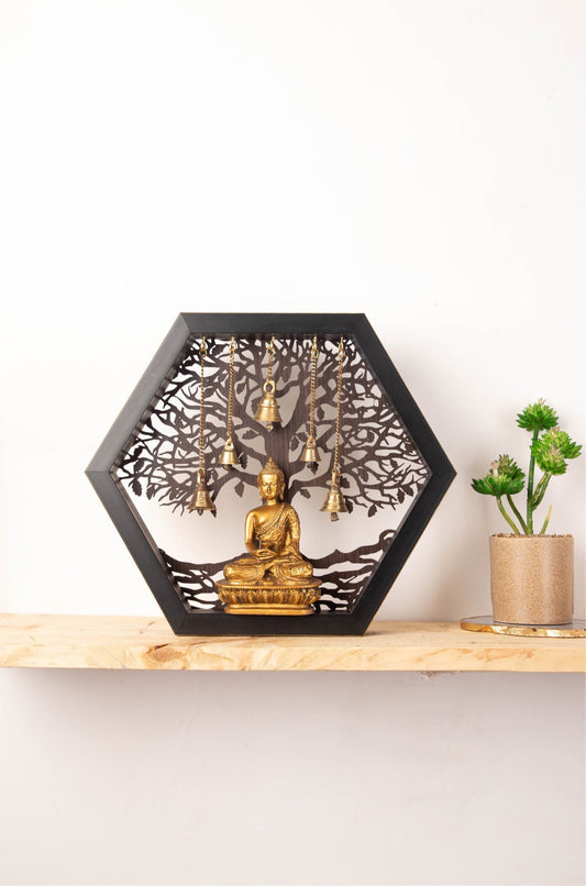 Hexagon fiber Buddha temple