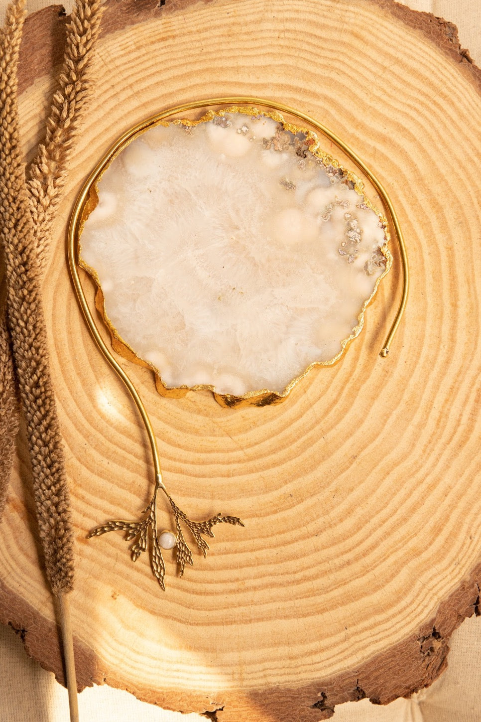 Floating fern necklace