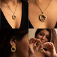 Snake coil necklace + earrings combo