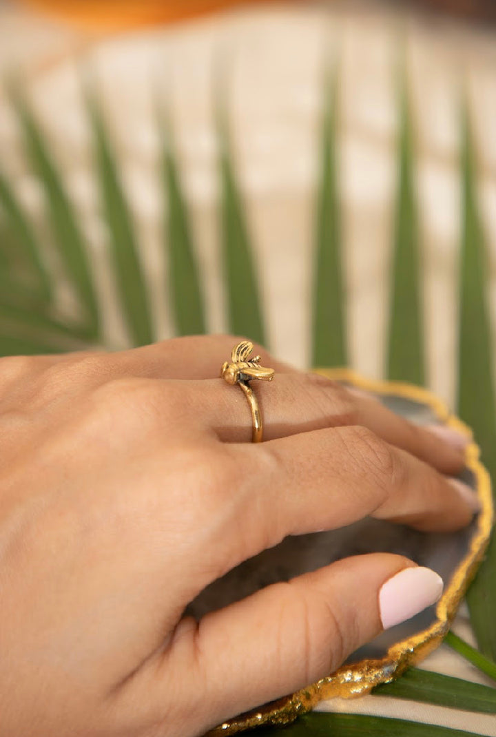 Honey Bee Finger And Toe Ring. Adjustable Size.