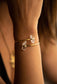 Seven chakra choker + crystal sui dhaga + crystal adjustable bracelet
