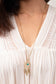 Turquoise lotus long necklace