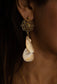 Mandala Pearl drop earrings